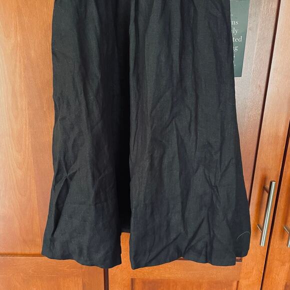 Pomander Place Ares Dress Linen Puff Short Sleeve Mini Black Size XL NEW - Picture 4 of 10